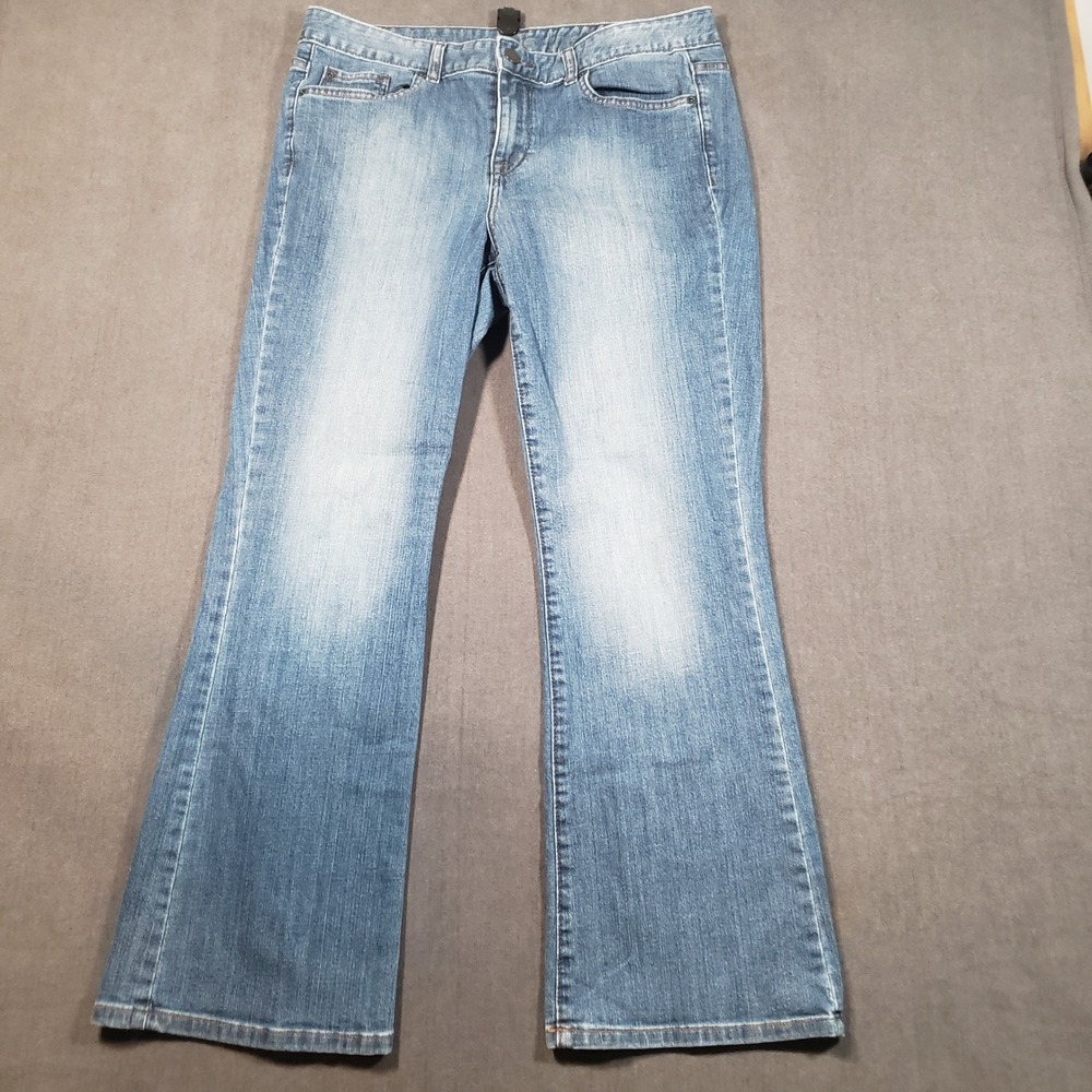Calvin Klein Jeans Bootcut Jeans Womens 14x30 Blue Stretch Denim Faded Classic